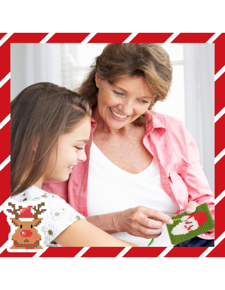 Kit de Bordado de Navidad Pllieay 10 Patrones para Principiantes Kit de Bordado de Navidad Pllieay 10 Patrones para Principiantes