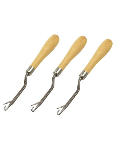 Juego de 3 Ganchos de Latch de Madera 16 cm ccHuDE