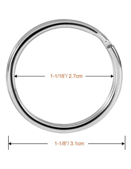 Ganchos Giratorios de Metal PAXCOO 100 Pcs 4.13 cm Ganchos Giratorios de Metal PAXCOO 100 Pcs 4.13 cm