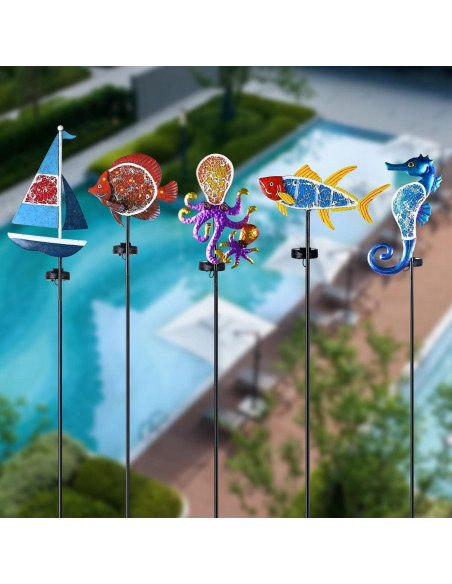 Luces Solares Decorativas Yiosax Pulpo 7 LED Jardín 86 cm Luces Solares Decorativas Yiosax Pulpo 7 LED Jardín 86 cm