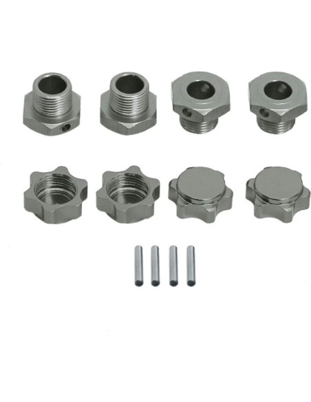 4 Tuercas de Eje de Rueda Aluminio Vgoohobby M17 17mm Titanio 4 Tuercas de Eje de Rueda Aluminio Vgoohobby M17 17mm Titanio