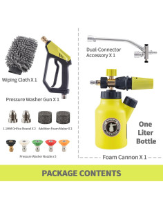 REALYOU Kit de Cañón de Espuma para Lavadora a Presión 2