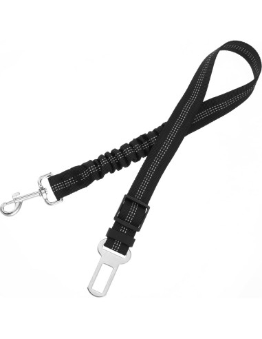 Arnés de Perro Heclia para Coche Ajustable Nylon Negro