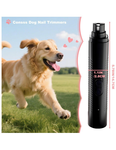 Cortauñas Eléctrico para Mascotas Consss MJQ-1 7500 RPM