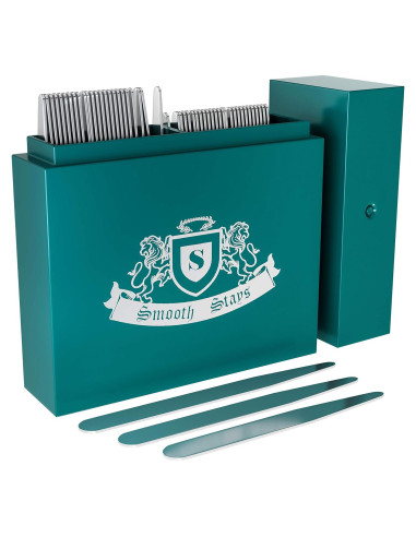 50 Varillas de Cuello de Acero Inoxidable para Hombres - 2 Tamaños