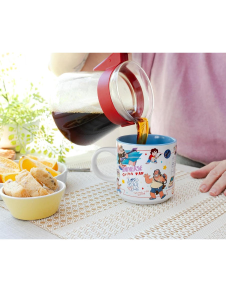 Taza Cerámica Apilable Silver Buffalo Steven Universe 368ml Taza Cerámica Apilable Silver Buffalo Steven Universe 368ml