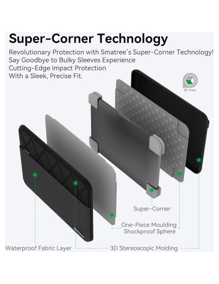Funda para portátil 11.6" Smatree E431 para ASUS BR1100F/CX1 Funda para portátil 11.6" Smatree E431 para ASUS BR1100F/CX1