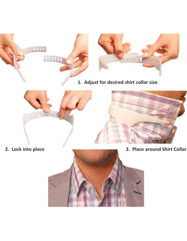 Soporte para Cuellos de Camisa Slick Collar con 3 Tamaños y 10 Varillas