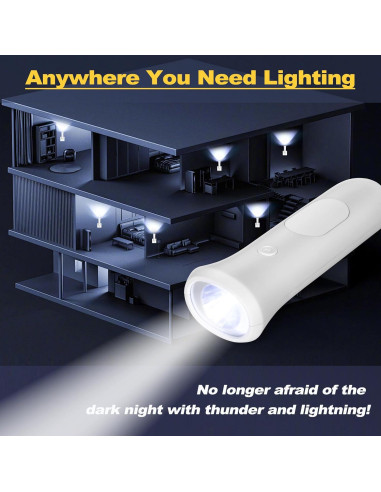 Luces de Emergencia 4 en 1 ROSSEX LED-03 Recargables 3 Pcs