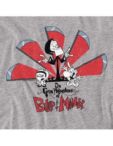 Camiseta Unisex Aventura Grim Billy y Mandy 100% Algodón
