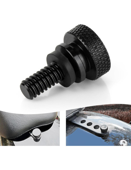 Kit Tornillos de Asiento Trasero PSLER para Motocicleta Negro Kit Tornillos de Asiento Trasero PSLER para Motocicleta Negro