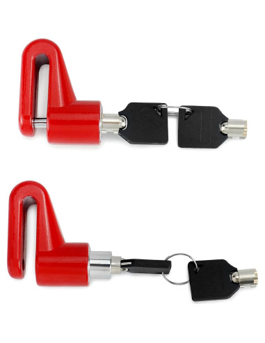 Candado de Disco Antirrobo QWORK para Motocicleta - Paquete de 2