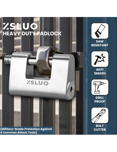 Cerradura de Palanca ZSLUO de Acero Inoxidable 304 - 4 Llaves