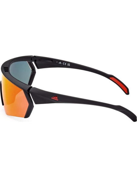 Gafas de Sol Adidas Sport SP 0063 02U Negro Mate Espejo Burdeos Gafas de Sol Adidas Sport SP 0063 02U Negro Mate Espejo Burdeos