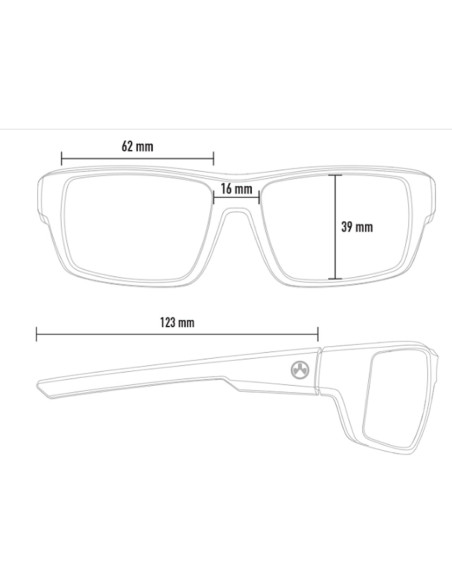 Gafas de sol tácticas Magpul Apex Z87+ polarizadas gris espejo Gafas de sol tácticas Magpul Apex Z87+ polarizadas gris espejo