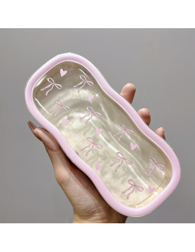Estuche Duro para Gafas CasaPopz con Lazo Rosa 17.5x8x3 cm