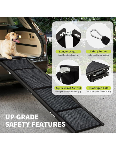 Rampa Plegable para Perros GarveeLife 160 cm Antideslizante Rampa Plegable para Perros GarveeLife 160 cm Antideslizante