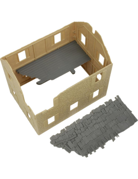 Casa de Campo Bombardeada BMC Toys 20x14x18 cm Beige Casa de Campo Bombardeada BMC Toys 20x14x18 cm Beige