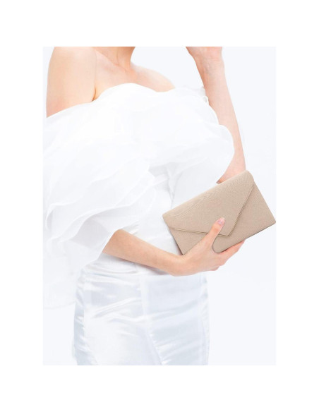 Cartera Clutch BBjinronjy para Mujeres en Ante Sintético Nude Cartera Clutch BBjinronjy para Mujeres en Ante Sintético Nude