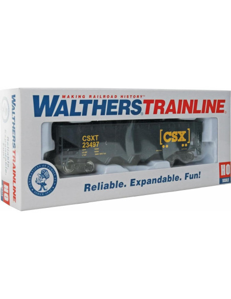 Vagón Volcador Offset Walthers HO CSX 109,5 g Detalles Realistas Vagón Volcador Offset Walthers HO CSX 109,5 g Detalles Realistas