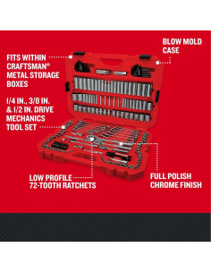 Juego de Herramientas Mecánicas CRAFTSMAN 189 Piezas 11.65 kg 2