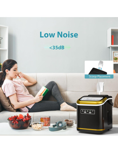 Máquina de Hielo Electactic Compacta 9 Cubos en 6 Min