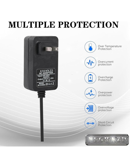 Cargador 15W NSGWKZD para Echo Show 5 y Dot 3ra a 5ta Gen Cargador 15W NSGWKZD para Echo Show 5 y Dot 3ra a 5ta Gen