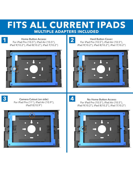 Soporte de Pared Antirrobo Mount-It! para iPad 10.9" Negro Soporte de Pared Antirrobo Mount-It! para iPad 10.9" Negro