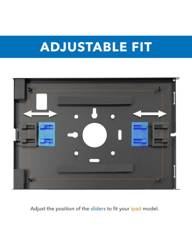 Soporte de Pared Antirrobo Mount-It! para iPad 10.9" Negro