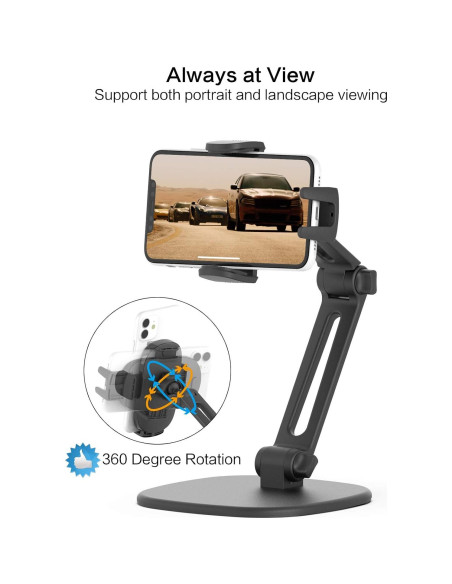 Soporte para Teléfono Wiiki-Tech H9-T7 Ajustable 360 Soporte para Teléfono Wiiki-Tech H9-T7 Ajustable 360