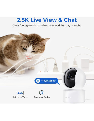 Cámara de Seguridad IMILAB C21 2.5K, 360 Interior WiFi