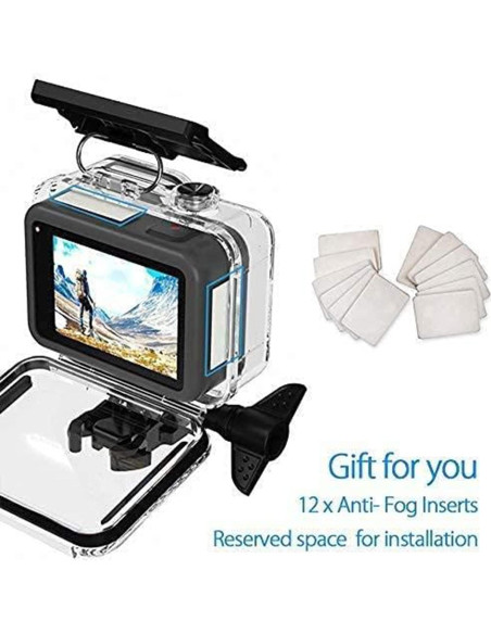 FiTSTILL Funda Impermeable para GoPro Hero 12/11/10/9 Negra FiTSTILL Funda Impermeable para GoPro Hero 12/11/10/9 Negra