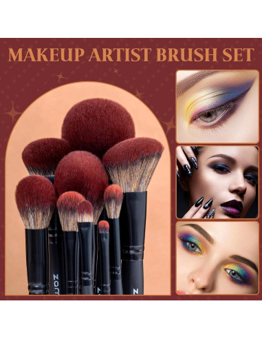 Set de 26 Pinceles de Maquillaje ZAMEL con Bolsa de Viaje