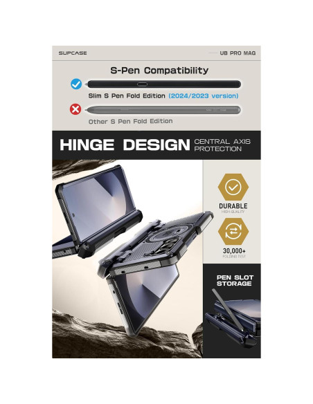 Funda SUPCASE para Samsung Galaxy Z Fold 6 con Soporte S Pen Funda SUPCASE para Samsung Galaxy Z Fold 6 con Soporte S Pen