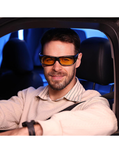 Gafas de Conducción Nocturna DUCO Ajustables para Hombres y Mujeres Gafas de Conducción Nocturna DUCO Ajustables para Hombres y Mujeres