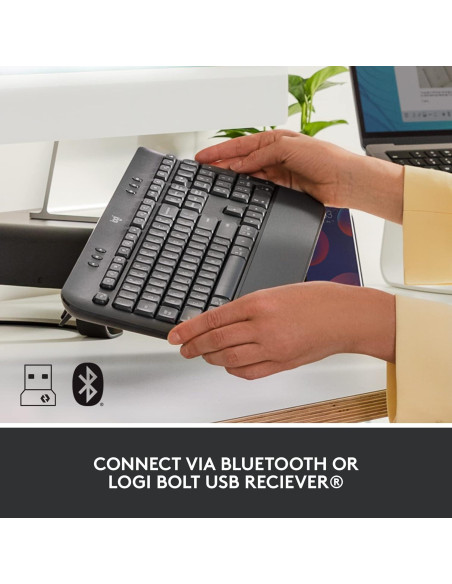 Teclado Inalámbrico Logitech K650 con Reposamuñecas - Grafito Teclado Inalámbrico Logitech K650 con Reposamuñecas - Grafito