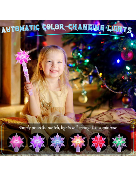Varitas Mágicas Brillantes EnrichFun 4 Piezas con Sonido Varitas Mágicas Brillantes EnrichFun 4 Piezas con Sonido