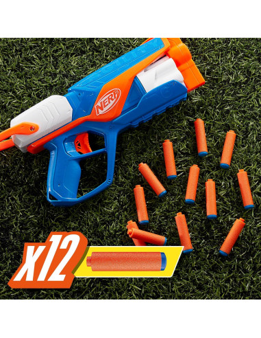 Blaster Nerf N Series Agility con 12 dardos N1 - 6 dardos