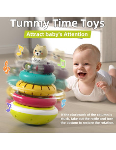 Anillos Apilables Musicales PANITU para Bebés 6-18 Meses 2