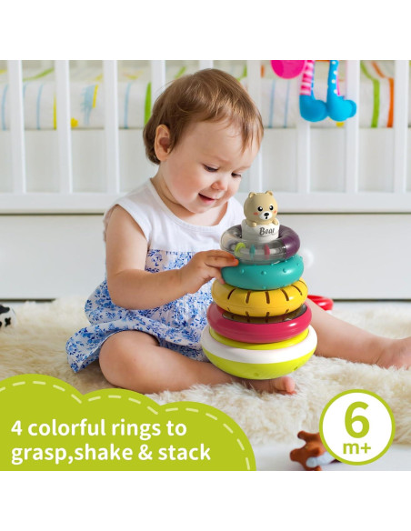 Anillos Apilables Musicales PANITU para Bebés 6-18 Meses Anillos Apilables Musicales PANITU para Bebés 6-18 Meses