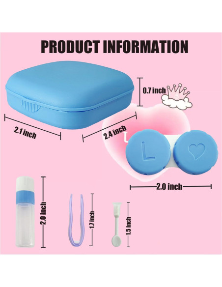 Kit Estuche Lentes de Contacto 4 Piezas Paper Pig Multi Color Kit Estuche Lentes de Contacto 4 Piezas Paper Pig Multi Color
