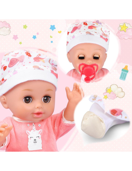 Juego de Cuidado de Muñecas PROOU 20 Piezas Accesorios Juego de Cuidado de Muñecas PROOU 20 Piezas Accesorios