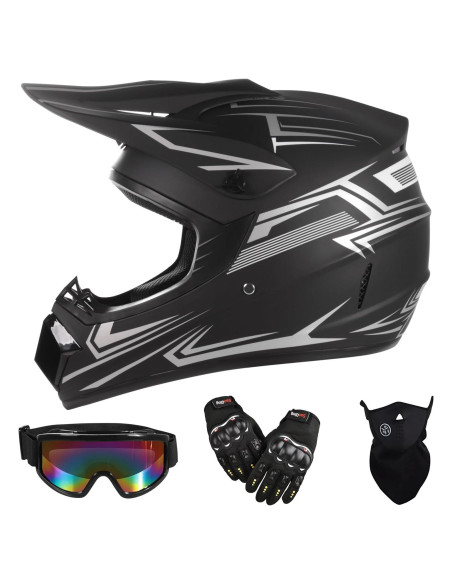 Casco de Motocross TIANDU HUANYING2024513 Set 4 Piezas Casco de Motocross TIANDU HUANYING2024513 Set 4 Piezas
