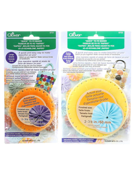 Paquete de 2 creadores de yo-yo Clover Grande y Extra Grande Paquete de 2 creadores de yo-yo Clover Grande y Extra Grande