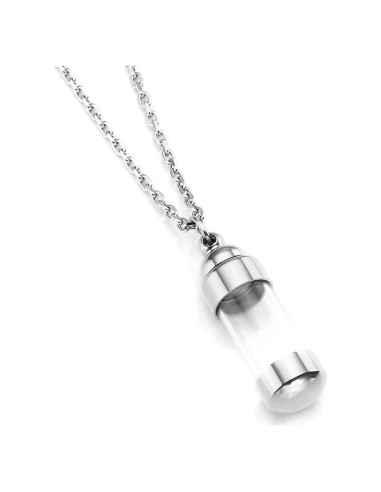 Collar de Urna de Cenizas Personalizado Zysta Plata 9x31mm
