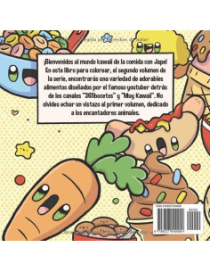 Libro de colorear kawaii: Comida kawaii. Para niños a partir de 1 año (libro de colorear kawaii Muy Kawaii) (Spanish Edition) 2