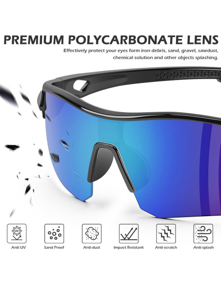 Gafas de Seguridad OXG 6 Paquete Lentes Envolventes Gafas de Seguridad OXG 6 Paquete Lentes Envolventes