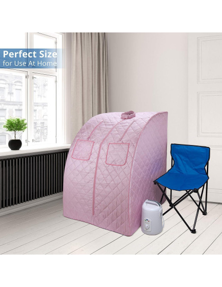 Sauna de Vapor Portátil Durasage DSS-XL01 800W Rosa Sauna de Vapor Portátil Durasage DSS-XL01 800W Rosa