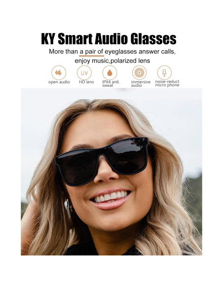 Gafas Inteligentes Bluetooth Delhi Tornado con Lentes Polarizados