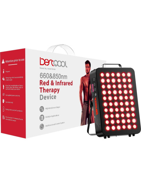 Terapia de Luz Roja Bestqool X60 105W para Cuerpo y Cara Terapia de Luz Roja Bestqool X60 105W para Cuerpo y Cara